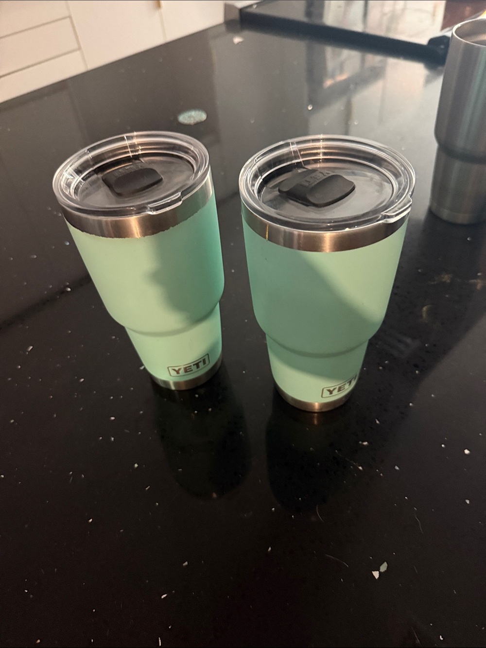 YETI Mint Green Stainless Tumblers Trio - Picture 7 of 9